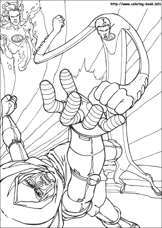 Fantastic Four coloring picture